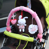 婴儿宝宝推车装饰夹挂件床摇铃音乐旋转安全座椅游戏健身架玩具