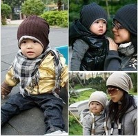 韩版宝宝套头帽MJ麻花儿童双面冷帽宝宝妈妈亲子帽产妇帽月子帽