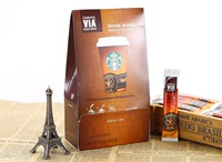 美国星巴克Starbucks via速溶免煮纯咖啡无糖 首选风味3.3g 单支