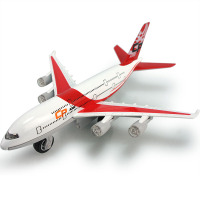彩珀合金飞机A380客机空中客车大型客机 声光回力模型儿童玩具