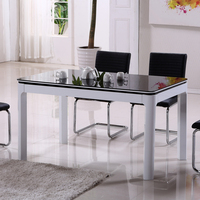现代简约特价餐桌组合强化玻璃板式饭桌小户型特价艾利格CT8061