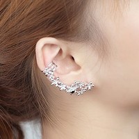 OKBAの正品韩国进口耳饰品 时尚特色华丽妖娆夸张耳骨花朵耳环女