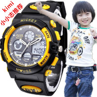 正品牌迪士尼学生手表 防水多功能电子男表米奇手表 男孩儿童手表