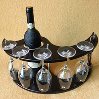 特价木制酒架红酒架欧式吧台时尚创意家用酒杯架葡萄酒架酒杯架