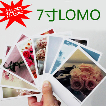 7寸 白边 lomo相片 拍立得照片订制 洗照片 冲印 DIY个性钱包照