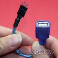 精工制作 4P杜邦插针转USB母座 长度可定制