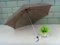 雨伞 韩国创意可爱豹纹晴雨伞 铅笔伞超细超轻防紫外线 遮阳伞