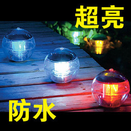 户外防水太阳能灯LED水漂灯 太阳能池塘灯花园灯庭院灯 景观装饰