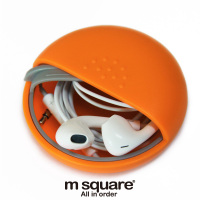 m square旅行家居药品硬币收纳盒耳机绕线盒针线配件整理盒子