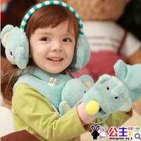 公主妈妈15冬季新款可爱宝宝韩版儿童耳套 男女童耳罩动物款