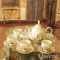 欧式陶瓷咖啡杯碟套装带勺英式创意15头茶具咖啡壶创意咖啡具