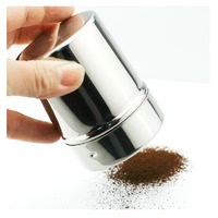 不锈钢撒粉筒 花式咖啡撒粉器 精细网纱式桶 可可粉/肉桂粉撒粉罐