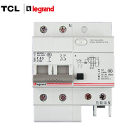 TCL罗格朗漏保2P63A漏电 63A双极漏电保护器 TLB1L-63C63