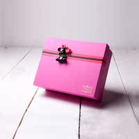 玫红色小熊创意礼品盒生日节日礼物包装盒定制