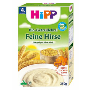 德国HiPP喜宝 有机免敏小米米粉米糊(不含奶)250g 4个月起