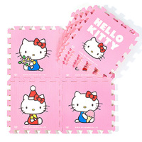 明德覆膜粉色hello kitty 卡通儿童爬行垫环保泡沫拼图防滑地垫子