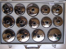 14件高档钢碗型帽式机油格扳手套装 汽修板手 机油滤清器扳手工具