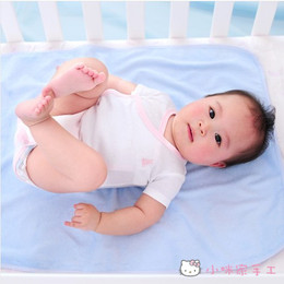小咪家自制 婴儿竹浆纤维双层防水尿布垫宝宝防漏隔尿巾可洗透气