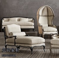 法式乡村沙发法式单人沙发法式贵妃沙发法式田园沙发橡木沙发k011