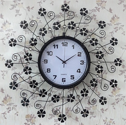 包邮个性欧式钟表客厅艺术挂钟时尚创意简约静音装饰墙壁钟