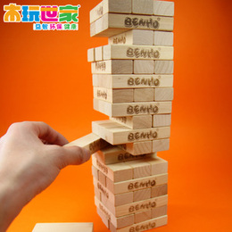 智力玩具7岁以上桌游积木制层层叠恋塔叠叠乐高抽积木 成人叠叠乐