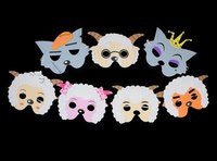 灰太狼面具儿童表演eva卡通面具圣诞幼儿园卡通动物喜羊羊面具