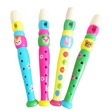 儿童早教乐器吹奏音乐玩具糖果色竖笛乐器口哨宝宝吹奏笛子