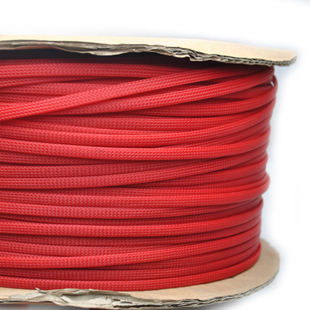 蛇皮网 6mm 红色 三织 特级 加密型 编织网 尼龙网 避震网
