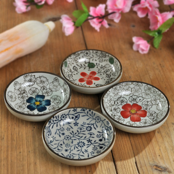 日式韩式陶瓷餐具 釉下彩味碟调味碟酱油碟和风四方碟子 料理碟
