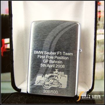 原装正品ZIPPO打火机 2008年F1宝马 BMW Sauber 车队 限量 经典款