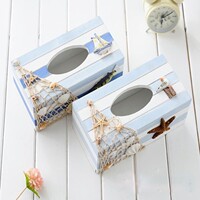 特价木质地中海风格 装饰纸巾盒 纸抽盒 餐巾纸盒 居家用品 摆件