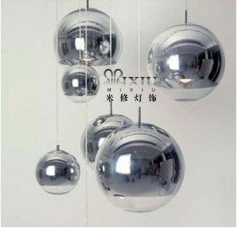 太空电镀玻璃球 意大利现代简约风格 客厅 餐厅吊灯吧台灯 楼梯灯