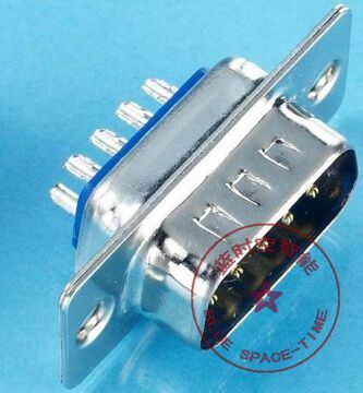 连接器 接插头DB9公头/针 优质 双排9芯 串口插头 RS232