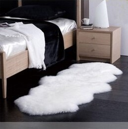 澳洲纯羊毛地毯客厅卧室床边毯羊毛沙发垫坐垫飘窗垫整张羊皮定做
