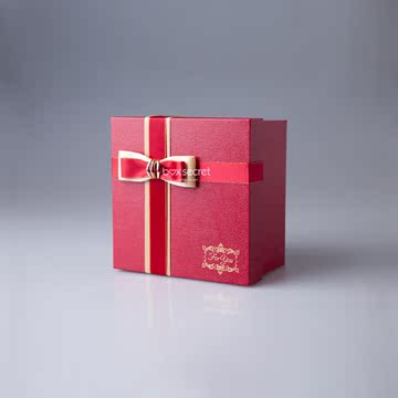 红色贵族奢华创意礼品盒节日礼品化妆品包装盒首饰包装盒定制批发