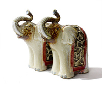 出口美国欧式陶瓷大象装饰品摆件家居现代客厅时尚工艺品新婚礼物