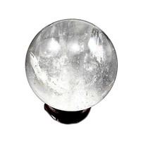 昌达 纯天然白水晶球摆件天然水晶摆件天然水晶球摆件助运助学业