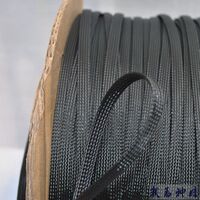 蛇皮网 6mm 黑色 三织 特级 加密型 编织网 尼龙网 避震网