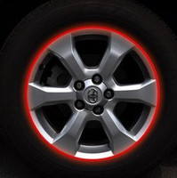 汽车反光贴 轮圈贴 轮毂贴纸 轮胎车贴 10-21寸 改装通用型