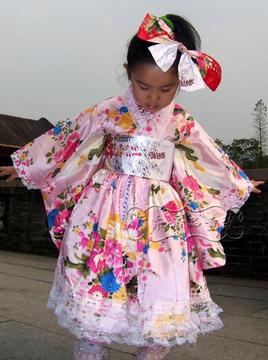 女童和服 儿童日本和服 演出服 儿童舞蹈服 民族礼服喜庆新年服