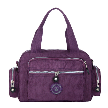 女包手提包 横款包包女单肩紫色水洗布包手拎包韩版潮2015休闲包