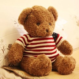 泰迪熊 国旗 毛绒玩具熊 公仔布娃娃 大号 生日礼物 女生