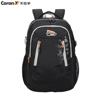 卡拉羊大容量背包男女 双肩包电脑包新款学生书包潮旅行包CX5618