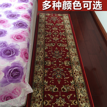 港泰床边毯 卧室长方形加厚房间满铺地垫子结婚喜庆定制床前地毯