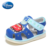 Disney迪士尼宝宝夏学步鞋男幼童凉鞋1-2岁软底防撞包头叫叫童鞋