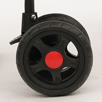 V300专用轮子 婴儿伞车轮子 伞车EVA轮子 钢轴减震前轮 后轮刹车