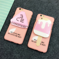韩国3ce镜子iphone6s手机壳磨砂硬壳苹果6plus保护套5s雪糕批/发