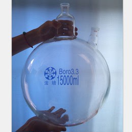 成都法培玻璃制品 法培牌 圆底二口烧瓶 50000ml 选口径 成都法培