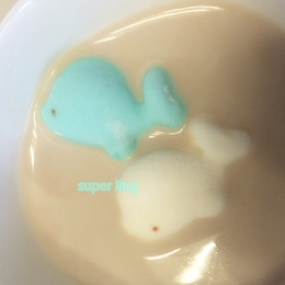 【super ling】纯手工可爱小海豚棉花糖咖啡奶茶伴侣 一对