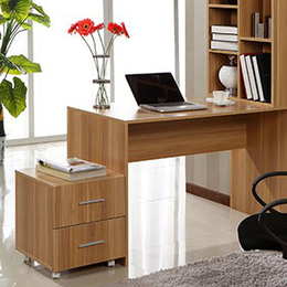 翔跃家居 三件套电脑桌 台式电脑桌 书柜组合书桌三件套组合